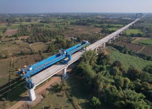 Full Span Girder Launching LG-2 at Navsari District, January 2023