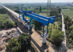Full Span Girder Launching LG-5 at Vadodara, January 2023