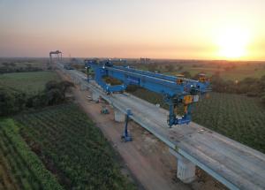 Full span box girder at Vadodara District, March 2023