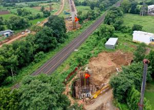 GAD-31 Pier Work in Progress at Kheda District, September 2022
