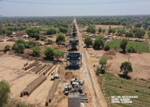 Pier Work in Progress at Ahmedabad District, April 2022