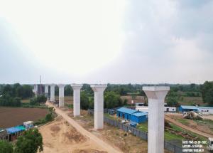 Pier Work in Progress at Anand District, October 2022