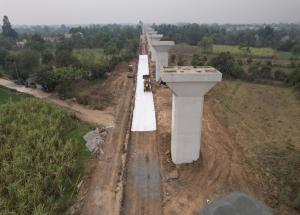 Pier Work in Progress at Navsari District, April 2022