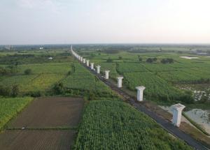 Pier Work in Progress at Navsari District, October 2022