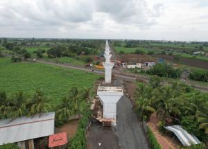 Pier Work in Progress at Surat District, July 2022