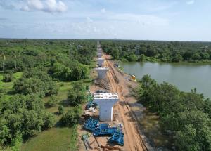 Pier Work in Progress at Valsad District, August 2022