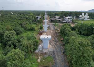 Pier Work in Progress at Valsad District, October 2022