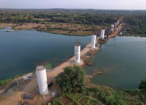 Pier Works at Auranga River, Valsad District, March 2023