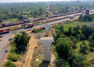 Pier work in Progress at GAD-9, Valsad District, November 2022