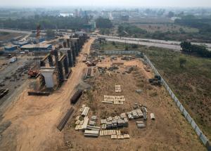 Preparation for Girder Launching at GAD-1134, Surat District, March 2023