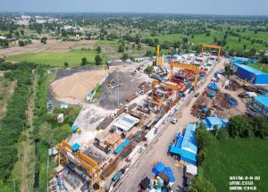 Segmental Casting Yard at Ahemadabad District, October 2022