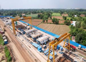 Segmental Casting Yard at Kheda District, October 2022