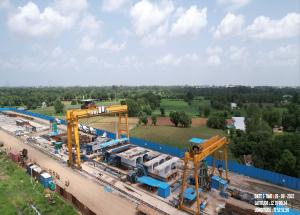 Segmental Casting Yard at Kheda District, September 2022