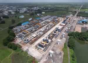 Segmental Casting Yard at Surat District, October 2022