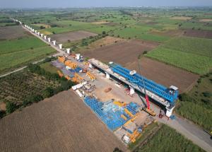 Segmental Erection in progress at Surat District, November 2022