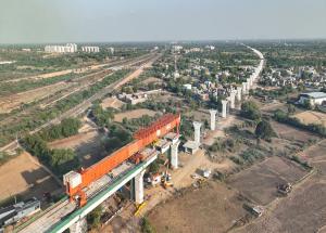 Viaduct Construction through SBS Method at Ahmedabad, April 2023