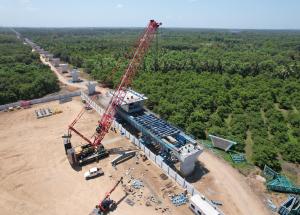Viaduct Construction through SBS Method at Navsari District, April 2023