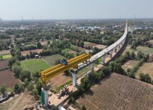 Viaduct Construction through SBS Method at Vadodara District, April 2023
