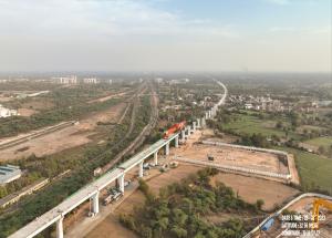 Viaduct Construction through SBS Method, Ahmedabad, March 2023