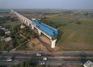 Viaduct Construction through SBS Method, Surat District, March 2023