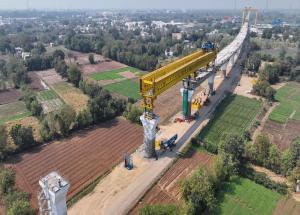 Viaduct Construction through SBS Method, Vadodara district, March 2023