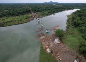 Well Foundation Work at Auranga River, Valsad District, October 2022