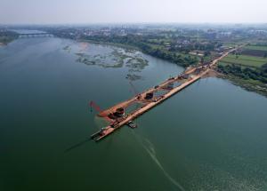 Well Foundation Work at Tapi River, Surat District, November 2022