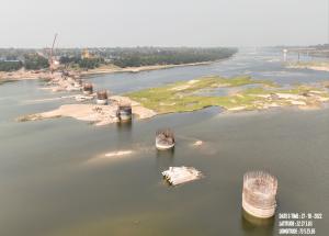 Well Foundation work at Mahi River, Anand District, November 2022