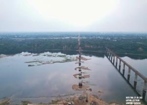 Well Foundation work at Mahi River, Anand District, October 2022