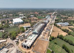 Work in Progress at Anand Bullet Train Station, Kheda District, May 2023