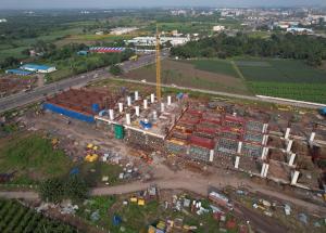 Work in Progress at Surat Station, Surat District, October 2022