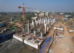 Work in Progress at Vapi Station, Valsad District, January 2023