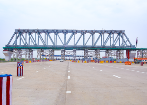 130 meter steel bridge launched in Vadodara Gujarat