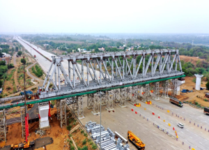 130 meter steel bridge launched in Vadodara Gujarat_2