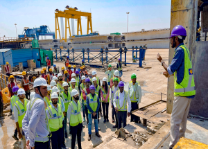 18 students of Nirma University visited Bullet Train Casting Yard_3