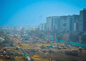 BKC Station Work in Progress at Mumbai, December 2023