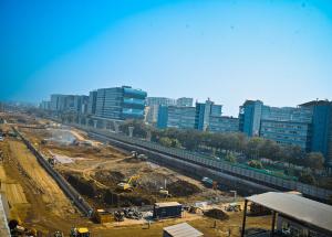 BKC Station Work in Progress, Mumbai, February 2024