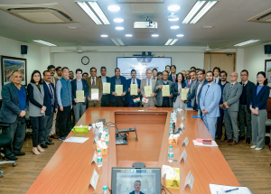 Contract agreement was signed between NHSRCL and MS Sojitz & L&T Consortium for executing Electrical works under the EW-1 Package_2