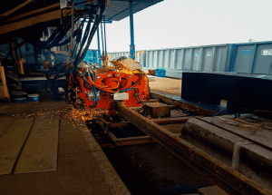 Flash butt welding on viaduct started