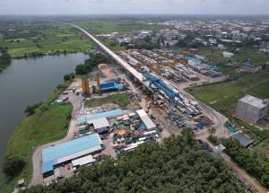 Full Span Girder Casting at Surat District, October 2023