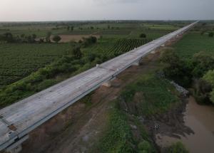 Full Span Girder Erection Completed Near Bharuch District, September 2023