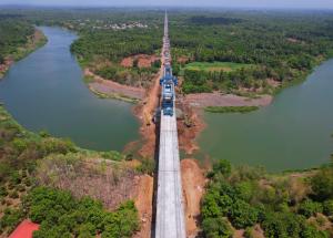 Full Span Girder Erection Completed at Ambika River, Navsari District