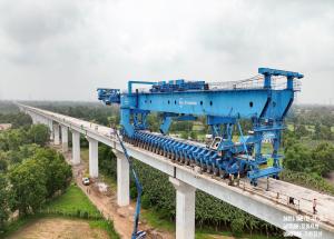 Full Span Girder Launching Under Reversal at Vadodara District, August 2023