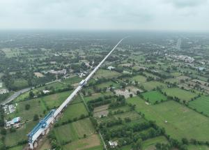 खेड़ा जिला में फुल स्पैन गर्डर लॉन्चिंग, अगस्त 2023