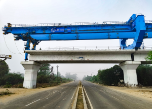Full-Span Girder launched at NH-360, bridging the Gandevi to Chikhli Highway for India_s first bullet train!