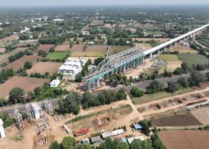 Girder Launching at GAD- 31, Kheda District, November 2023