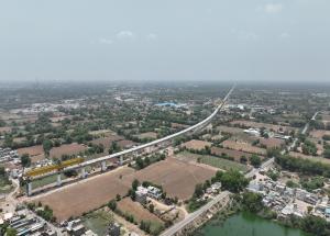 MAHSR Viaduct construction through SBS (Over-slung) method, Vadodara District, June 2023
