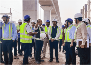 MD with DP and DRS Inspects Const. sites in Ahmedabad3 Jan-2025