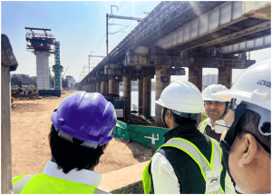 MD with DP and DRS Inspects Const. sites in Ahmedabad4 Jan-2025