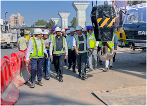 MD with DP and DRS Inspects Const. sites in Ahmedabad7 Jan-2025